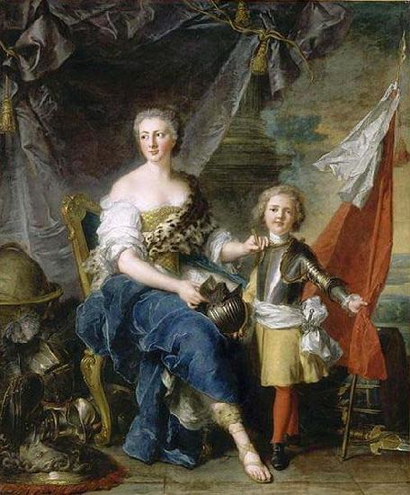 Jjean-Marc nattier Portrait of Jeanne Louise de Lorraine, Mademoiselle de Lambesc (1711-1772) and her brother Louis de Lorraine, Count then Prince of Brionne